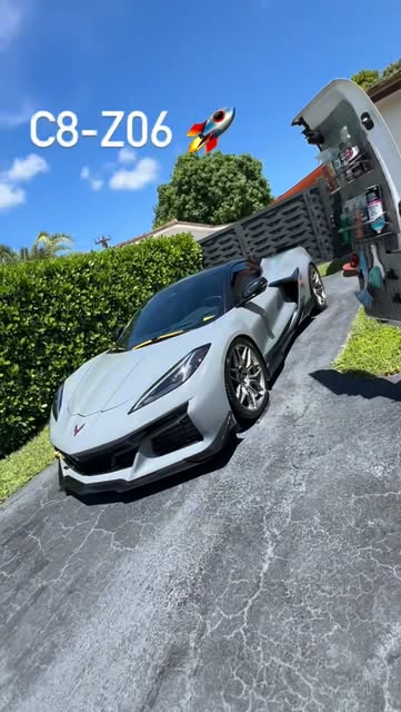 Chevrolet Corvette C8 Z06 detailed by Perfect Shine 305 in Miami